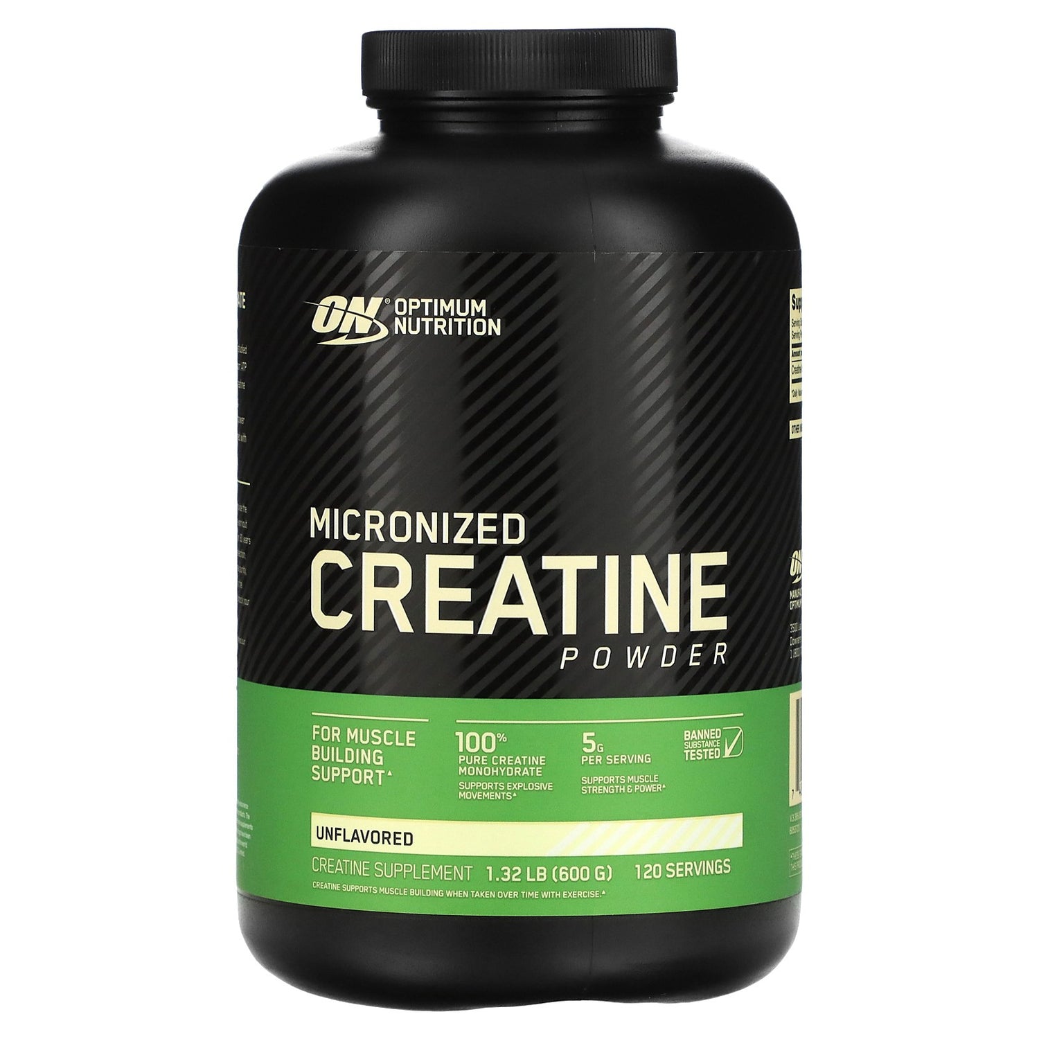 Micronized Creatine Powder, Unflavored, 1.32 Lb (600 G)