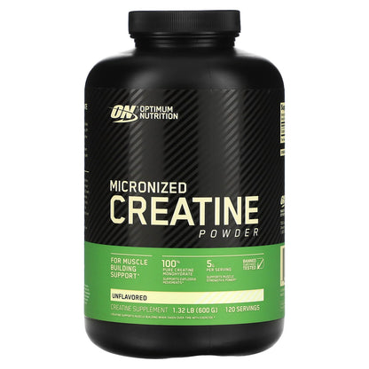 Micronized Creatine Powder, Unflavored, 1.32 Lb (600 G)