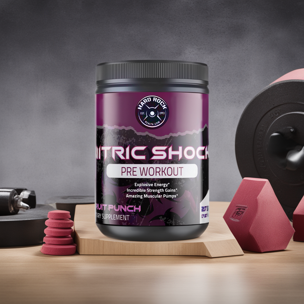 Nitric Shock Pre Workout- Fruit Punch Flavor-1