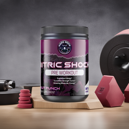 Nitric Shock Pre Workout- Fruit Punch Flavor-1